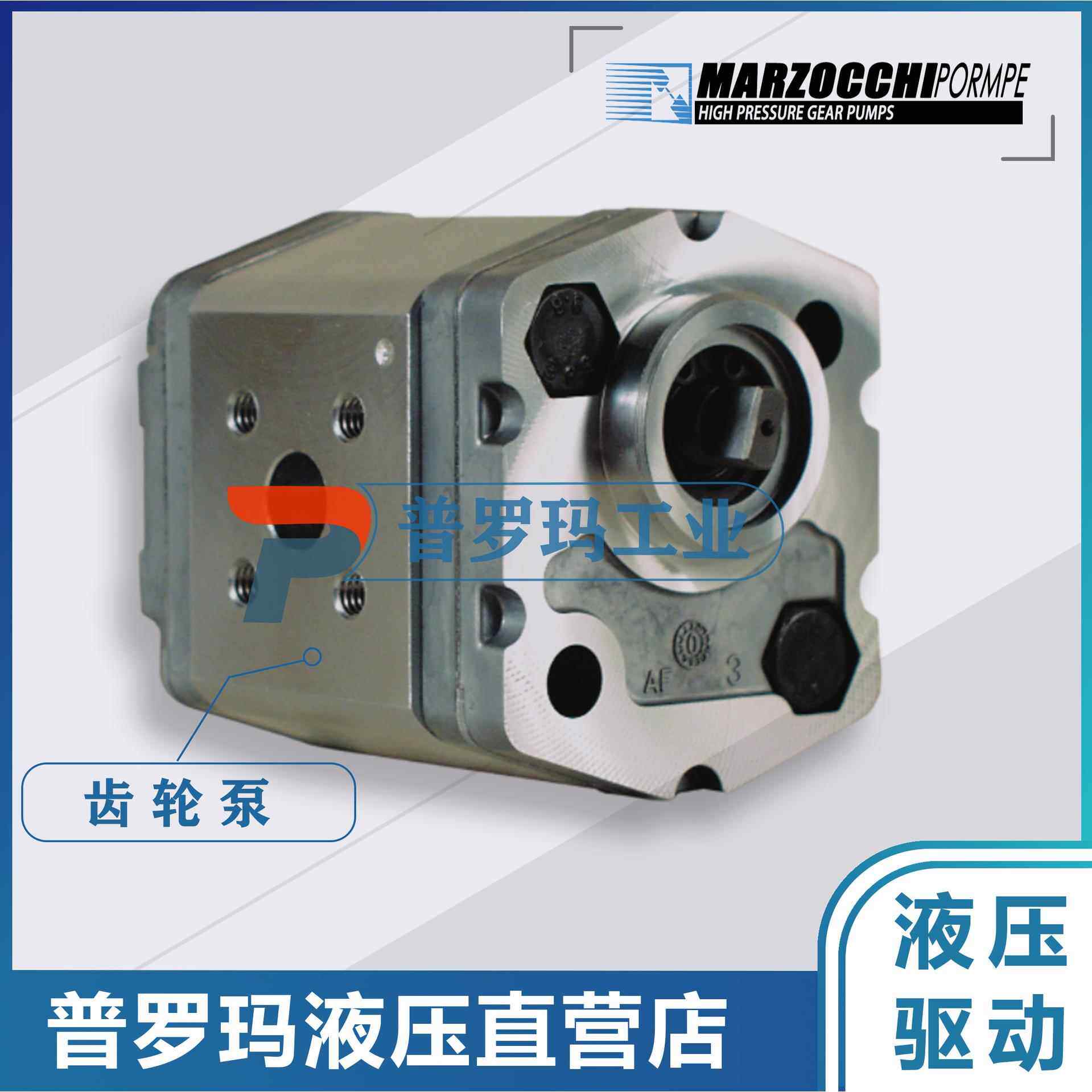 MARZOCCHI齿轮泵GHP2A-D-16-FG 9 10 12 13 20 22 25 30 37 40 50