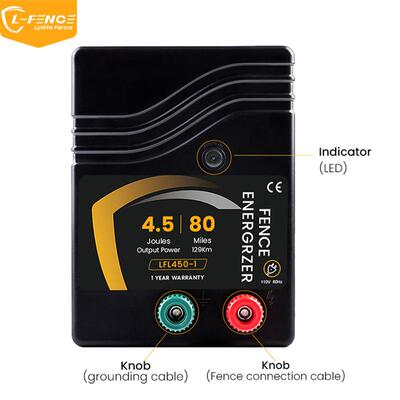 脉冲电子围栏主机 4.5J 80Miles牛场AC电子围栏农场围栏控制器
