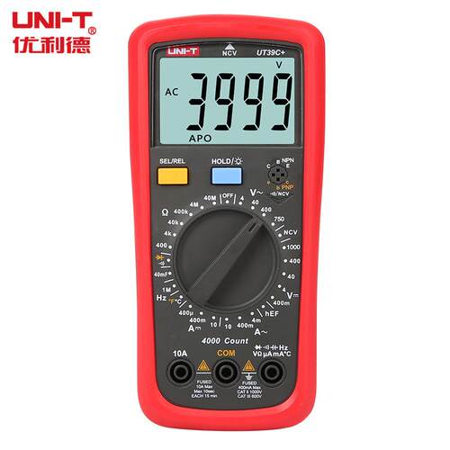UNI-T优利德 UT39A+/C+/E+数字万用表全自动数显式高精度防烧