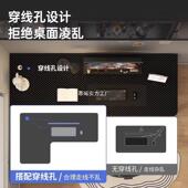 转角书DNZ0176办桌架家L用电脑桌台式 电竞桌双人书桌卧室公桌型拐