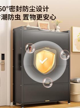 家用阳台防层晒储物柜钢制收纳置DID墙物一体柜靠多防尘杂物铁皮