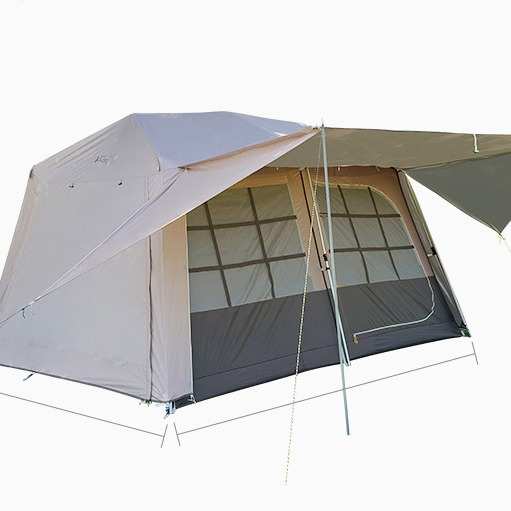 防晒野外户外野营一厅双层大帐篷二防雨家用室露营多人两房帐篷