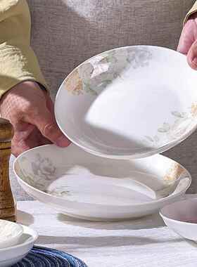ARI39头瓷陶瓷餐具合梦幻AS-D3906花影AS-D390S组6H陶套装餐具