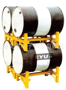 TY-100A双油桶存放架油桶置物货架双排油桶存放支座分装车铁桶架
