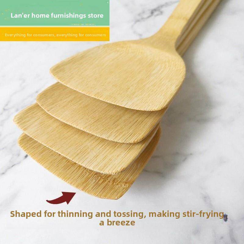 竹子锅铲 家用 耐高温竹铲子不粘锅专用竹锅铲长柄竹子炒菜铲