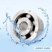 led水下喷泉灯不锈钢防水12v 24v七彩水底灯泳池灯广场低压喷泉灯