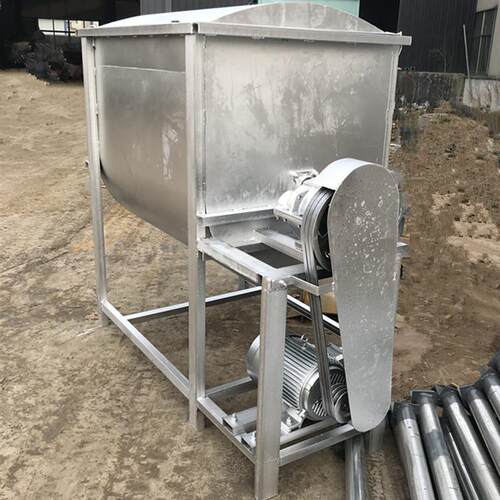 有机肥混合搅拌机 卧式双轴污泥搅拌机 肥料饲料 混合搅拌设备