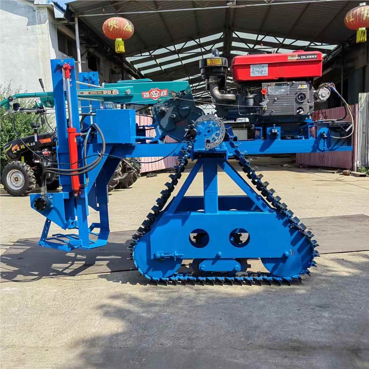 乘坐式大265葱收获 鑫宏35马链轨式收葱机 机出葱神器力挖葱起姜