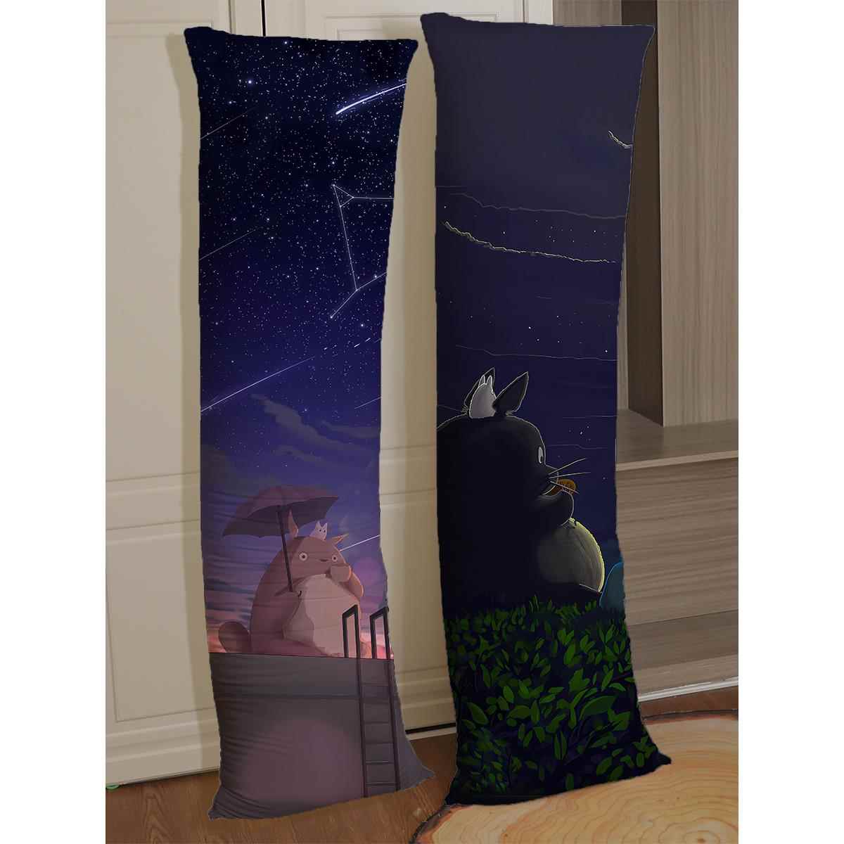 狐狸窝 龙猫等身抱枕卡通动漫周边景色全身长抱枕套二次元抱枕