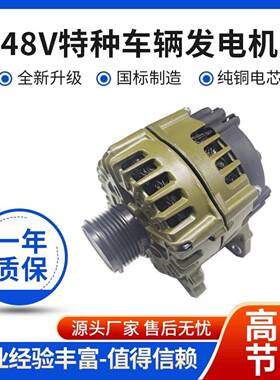 适用大通V80依维柯宝迪改装大功率12V240A发电机原尺寸替换安装