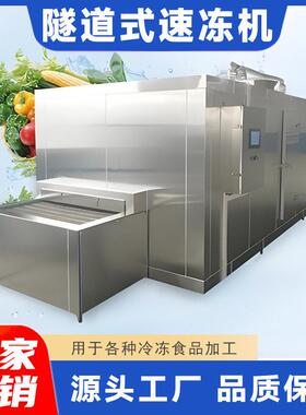商用隧道式元宵汤圆速冻机全自动豆沙包面点食品速冻机生产厂家