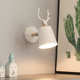 壁灯现代鹿头床头鹿角简约铁个性 小壁灯北欧艺墙创意客厅 卧室风格