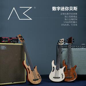 AKAMA MINI数字静音电BASS 便携旅行贝斯 mini bass低音贝司初学