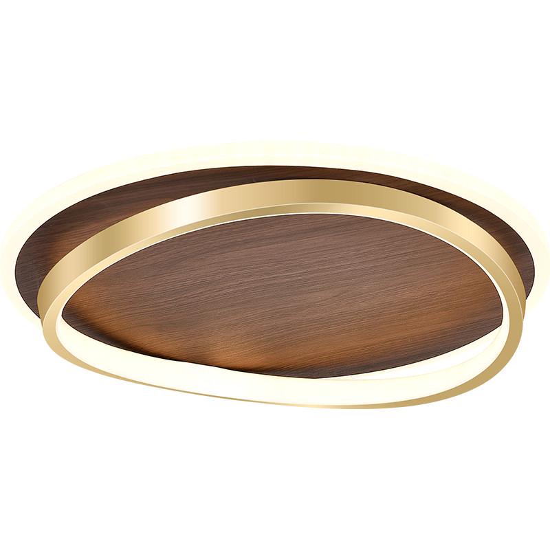 卧室灯创意日式原木房间吸顶灯简约现代北欧个性书房餐厅led灯具