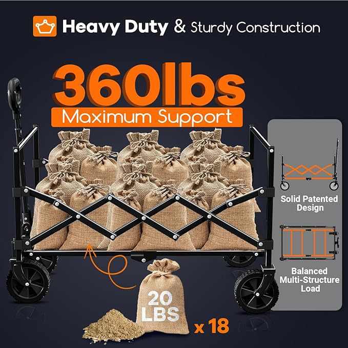 快拆户外露营小推车野外越野便携折叠手拉车可躺拖车批发