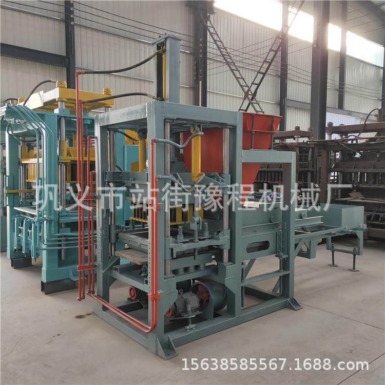 沙子混凝土砌块成型机全自动免烧空心砖机大型彩色路面单砖成型机