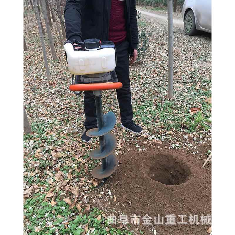 225cc双人操作钻冰机东北钓鱼用冰层钻孔机果树施肥挖坑机