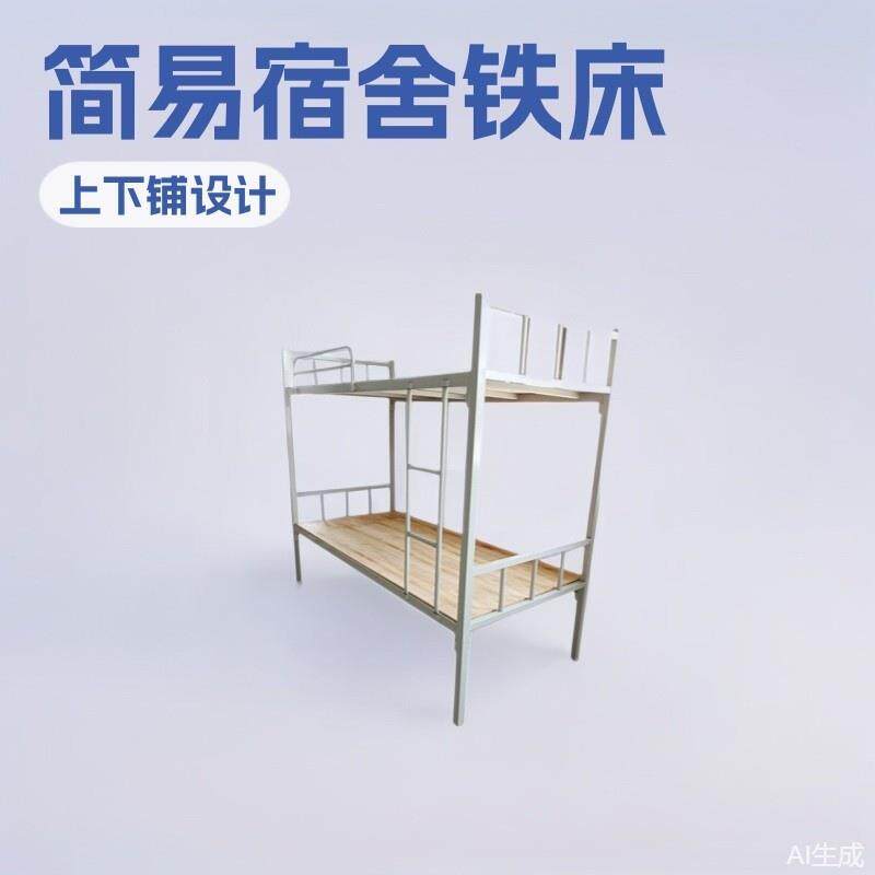 厂家现货简易宿舍铁床学校公寓双人床床上下铺双层