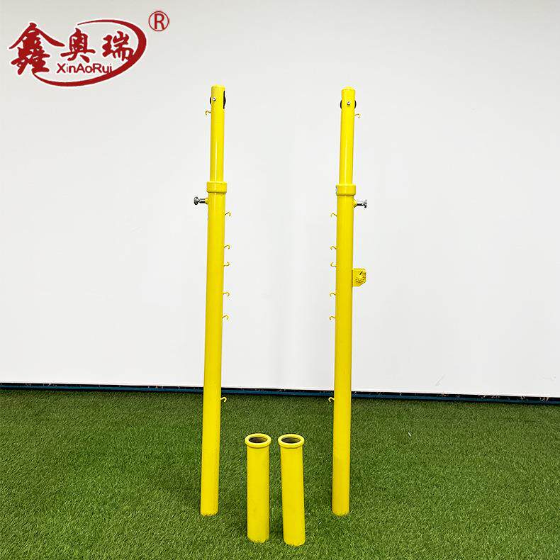 地插式羽排网多用柱比赛移动式羽排球网柱便携简易羽毛球网架