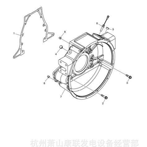 36CM1255六角法兰螺栓PU126斗山