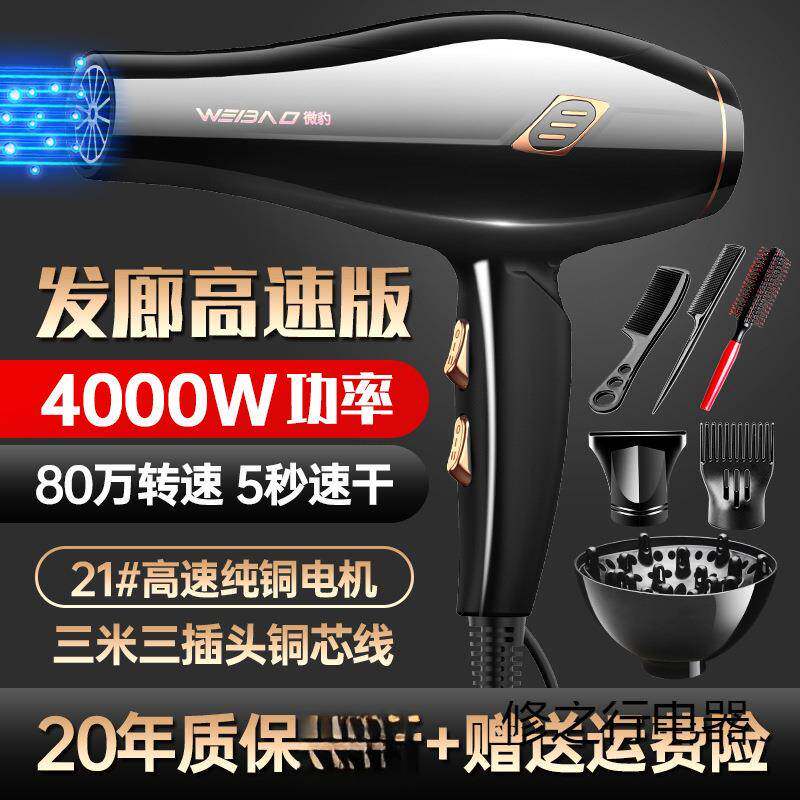 发廊专用电吹风机理发店大功率家用大风力负离子护发速干静音风筒