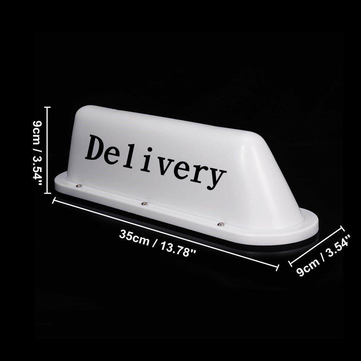 热销外贸Deli very taxi 指示灯车牌LED汽车广告车顶灯的士
