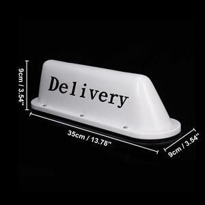 热销外贸Deli very taxi 指示灯车牌LED汽车广告车顶灯的士