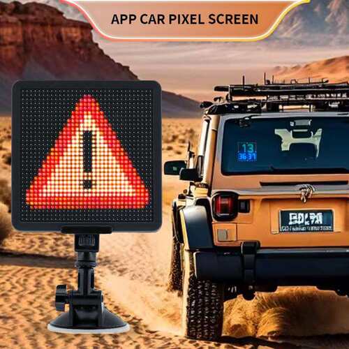 New car rear window LED display 新款车载后窗LED显示屏自定义