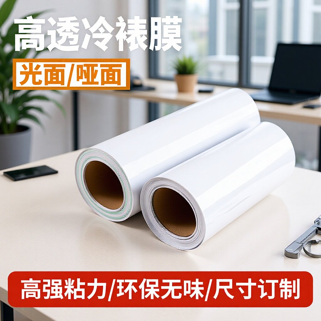 冷裱膜光膜油画闪点磨砂水晶膜耐保温刮闪光自粘25寸影楼