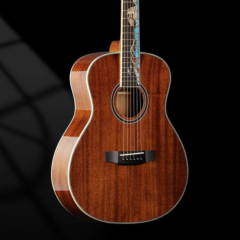 36寸全单吉帆他民全桃全单谣旅行吉他OM圆桶云杉桃芯花全单板船指