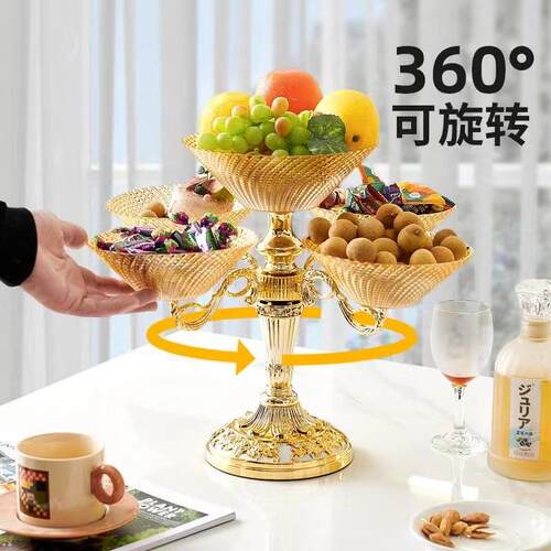 Multi-tiered Snack and Fruit Platter for Weddings and Housew