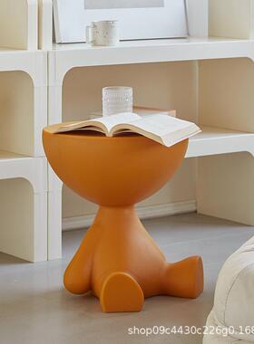 几料网红平头小矮人户玩偶茶几客厅c-003家用躺平沙发边塑角几小