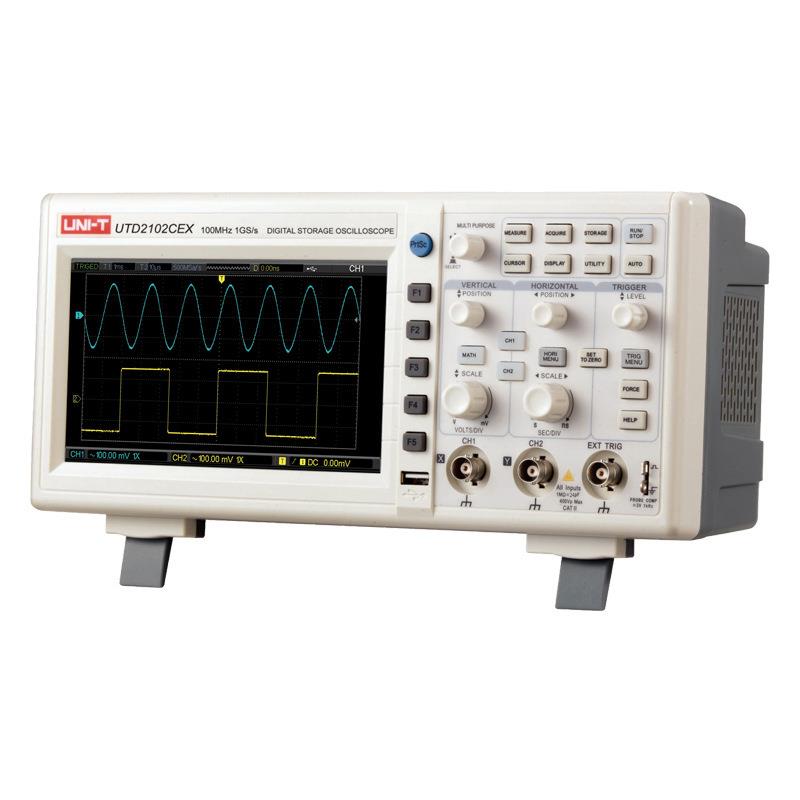 达万UTD2102CEX数字存储示波器100M带宽 1G采样率双通道