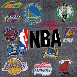 nba球队贴纸篮球队标logo湖人勇士汽车车身行李箱电动摩托车贴画