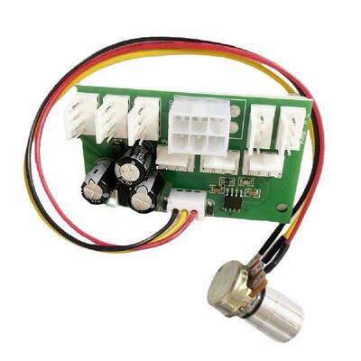 DC12V Cooler Fan HUB Splitter 3/4-Wire PWM Fan Controller