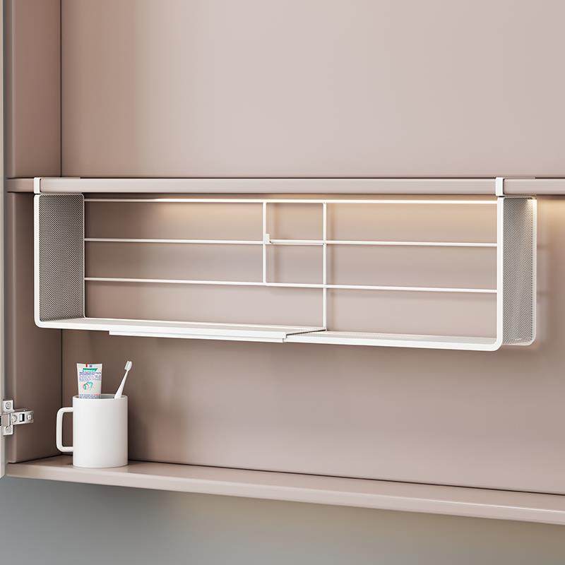 镜柜下收纳盒浴室柜内部置物架神器挂式分层隔板可伸缩卫生间梳妆,收纳整理,桌面收纳盒,淘宝优惠券,粉丝福利购,淘宝优惠卷