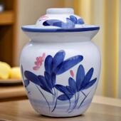 景德镇泡菜坛子家用腌菜四川泡菜咸菜老式 加厚储物罐密封罐双盖