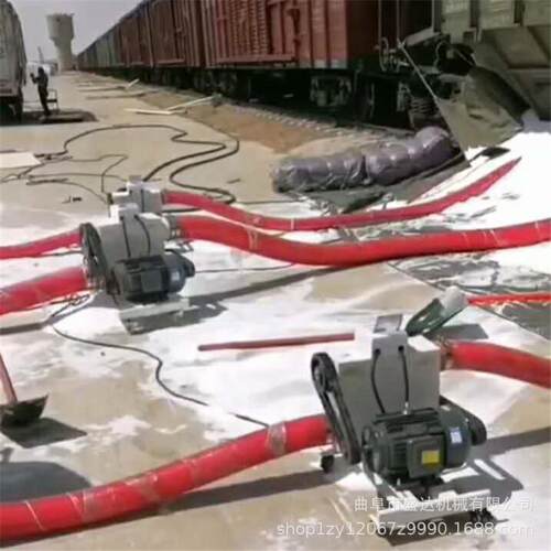 小型软管抽粮机悬挂式220v两相电吸粮机水泥多功能软管送料机