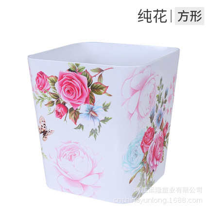 大号卧室客厅欧式纸篓垃圾桶家庭密胺运方形家用时尚无盖隆创意