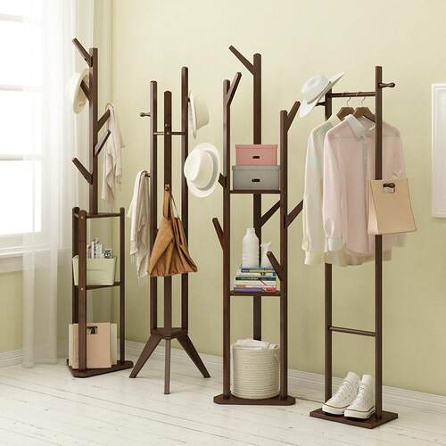 coat rack wooden coat hanger cloth stand clothes racks 衣架