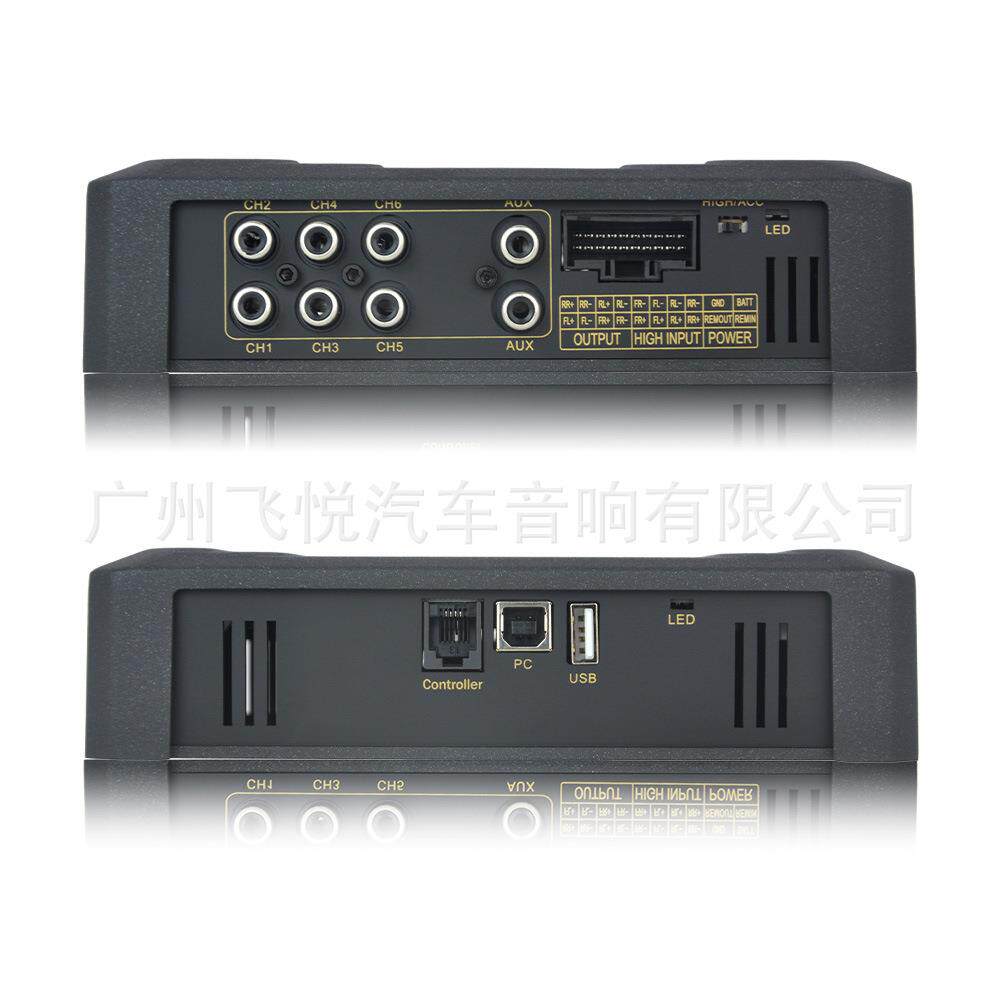厂家DSP专车专用4进6出功放增强音效处理器APP电脑调音MF460