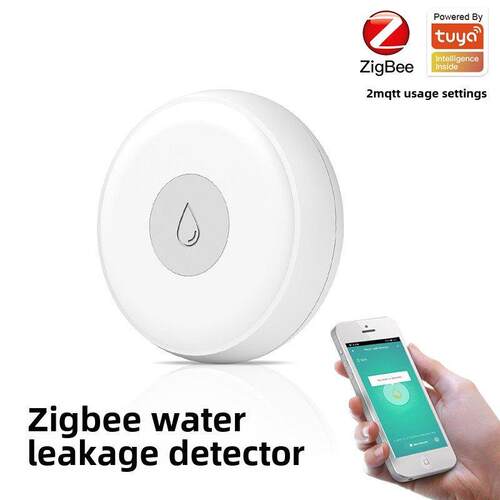 涂鸦Zigbee无线水浸报警器智能漏水传感联动探测卫士APP推送通知