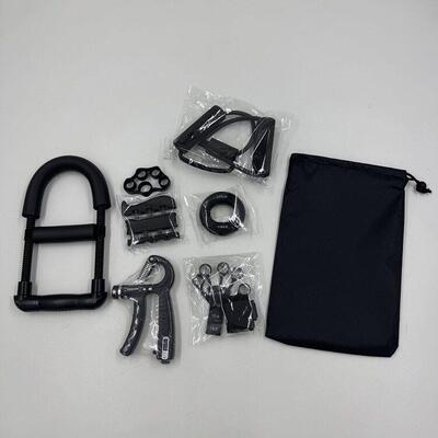 7-Piece Hand Grip Trainer Set 10-100KG Adjustable Resistance
