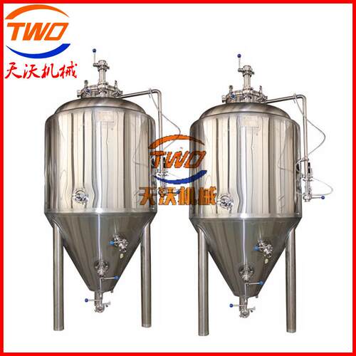 机械啤酒发酵罐304不锈钢制冷发酵罐精酿啤酒设备糖化系统