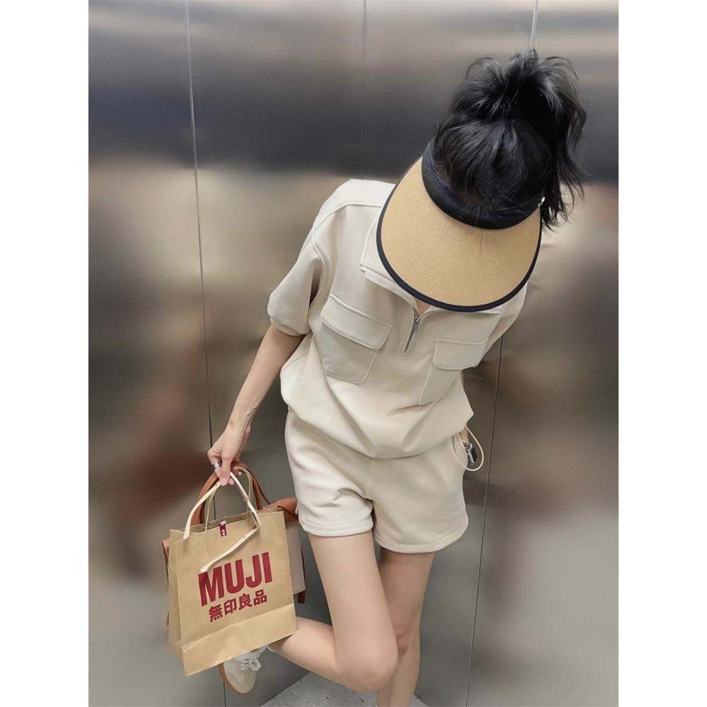 and lively short-sleeved casual running sportswear womens