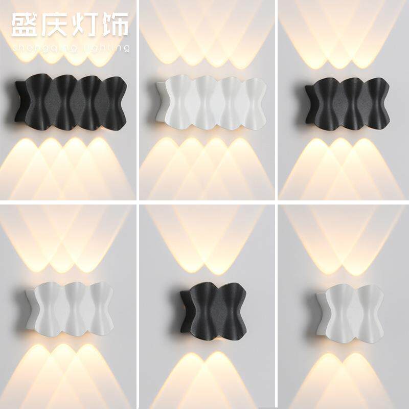 户外led壁灯防水上下发光外墙射灯走廊过道楼梯装饰灯入户门头灯
