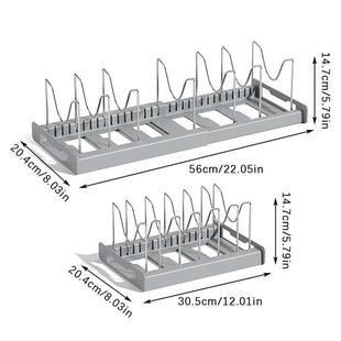 Expandable Rack Storage Organize Shelf Organizer Pan Pot