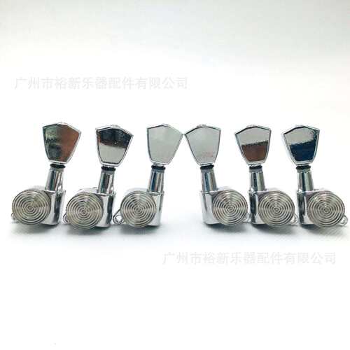 电木吉他自锁弦轴螺纹长针锁弦器银色菱形头锁钮螺纹带锁弦全封闭