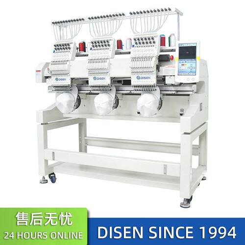 全自动泰智电脑三头绣花机刺绣机帽绣机平绣机Embroidery Machine