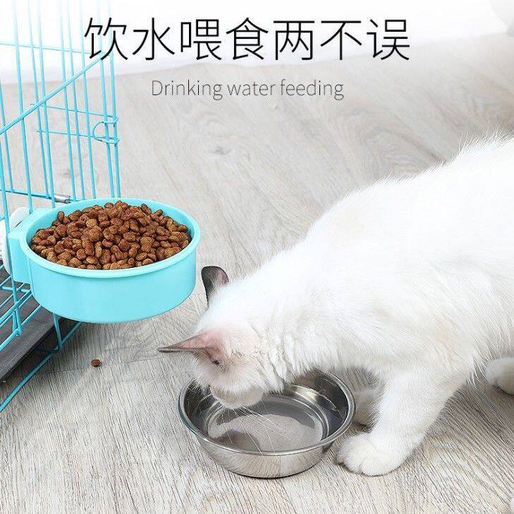 不锈钢宠物用品悬挂打翻慢食碗